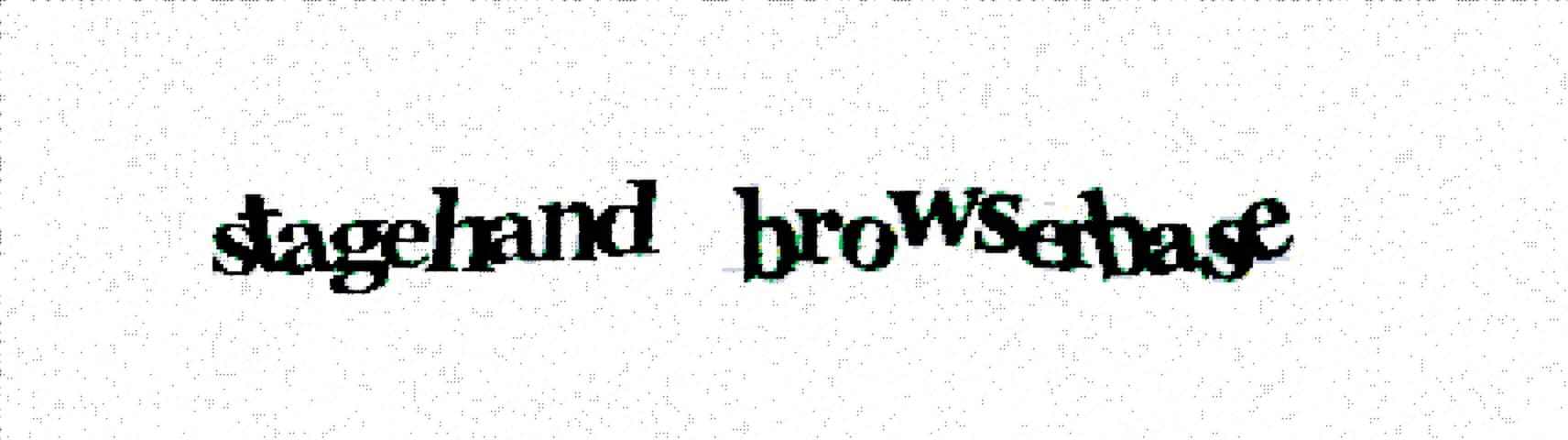 reCAPTCHA challenge — two scanned words: stagehand browserbase